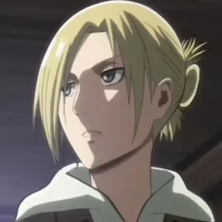 🌟 Annie Leonhart Attack on Titan アニメ, キャラクター, 進撃の巨人, アニ・レオンハート, アニメーション telegram sticker