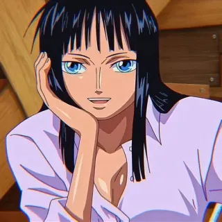 📚 Nico Robin One Piece anime, one piece, nico robin, character whatsapp sticker