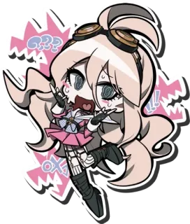 🔩 Miu Iruma Danganronpa V3: Killing Harmony anime, character, cute, cartoon, miu iruma, danganronpa telegram sticker
