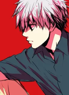 ❤️ Anime, Manga, Charakter, Illustration, Kunst, Porträt whatsapp sticker