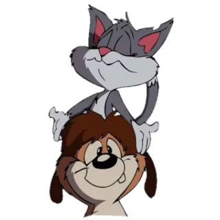 🙇 gatto, cane, cartoni animati, animali telegram sticker