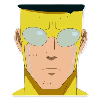 😭 Omni-Man Invincible omni-man, invencível, chorando, triste, quadrinhos, viltrumita, super-herói whatsapp sticker