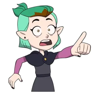 😨 Amity Blight The Owl House Hoạt hình, Disney, Phép thuật, Phù thủy, Nhân vật telegram sticker