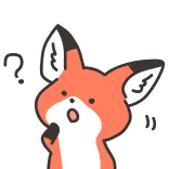🤔 лиса, животное, мультфильм, вопрос, в замешательстве, думающий telegram sticker