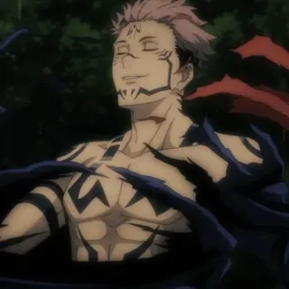 ✨ Ryomen Sukuna Jujutsu Kaisen Anime, Manga, Fluch, Bösewicht, Dämon, Sukuna, Ryomen whatsapp sticker