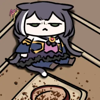 😞 мультик, кот, милый, стикер whatsapp sticker