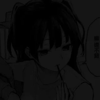 🖤 聽遠不錄 Anime, Ragazza, Manga, Triste, Arte telegram sticker