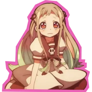 😍 Nene Yashiro Toilet-Bound Hanako-kun anime, manga, character, girl, cute, sad whatsapp sticker