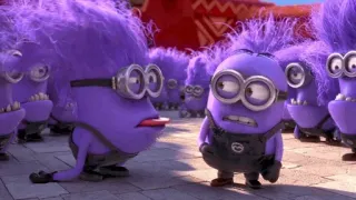 😛 Minions Despicable Me cartoon, movie, purple minions, despicable me, funny, animation telegram sticker
