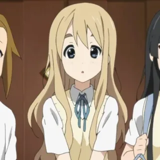 🍧 Аниме, Девушка, Милая, Муги, K-On, Kei-On, Аниме Девушка telegram sticker