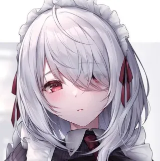 ❤️ Anime, Maid, Słodkie, Dziewczyna, Manga, Sztuka telegram sticker