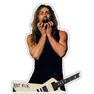 😱 EET FUK musique, guitare, groupe, rock telegram sticker