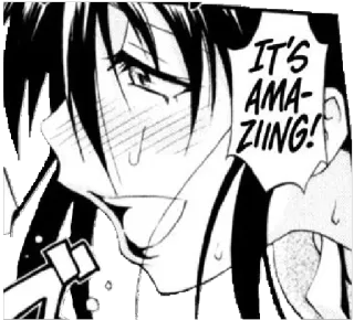 😍 It's AMAZIING! anime, mangá, animado, surpreso, exclamação telegram sticker