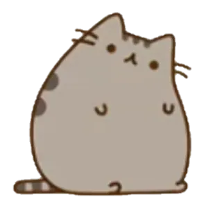 😐 Pusheen gato, Pusheen, lindo, pegatina, kawaii, dibujo animado whatsapp sticker