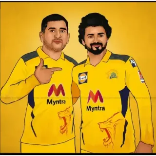💛 cricket, sport, équipe, uniforme, hommes whatsapp sticker