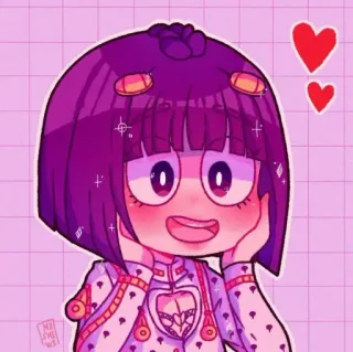 😳 Bruno Bucciarati JoJo's Bizarre Adventure 动漫, 漫画, 爱心, 可爱, JOJO, 布鲁诺 telegram sticker