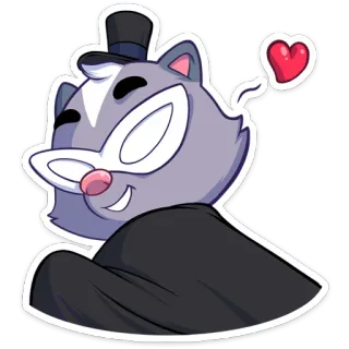 ❤️ Sticker, Katze, Herz, niedlich telegram sticker