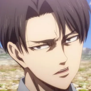 ☁️ Levi Ackerman Attack on Titan anime, character, levi, ackerman, attack on titan telegram sticker