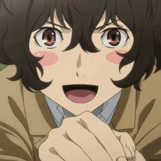 ✨ Osamu Dazai Bungou Stray Dogs อนิเมะ, ตัวละคร, มังงะ, Bungou Stray Dogs, โอซามุ ดาไซ, ดาไซ telegram sticker
