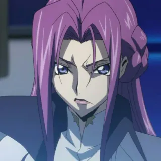 📎 Cornelia li Britannia Code Geass anime, desenho animado, cabelo roxo, Cornelia Li Britannia, Code Geass telegram sticker