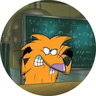 ⚪️ Daggett Beaver The Angry Beavers cartoon, funny, beaver, angry, 90s telegram sticker