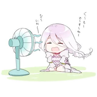 💨 くっそ〜
暑くてもう
どうするかすら
分からなく
にしかに anime, fan, exhausted, cartoon, sweating, chibi telegram sticker