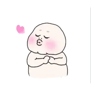 💋 lindo, dibujos animados, corazón, amor, adorable telegram sticker