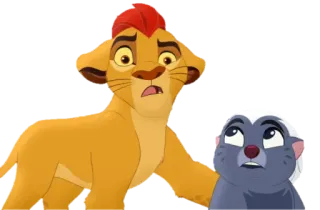 😜 Kion The Lion Guard lion, Kion, La Garde du Roi Lion, dessin animé, animal, Disney telegram sticker