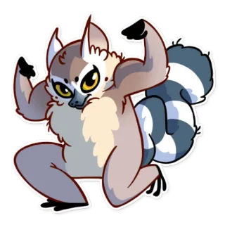 Tailor the Lemur whatsapp stickers