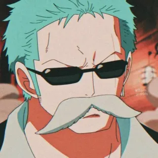 🎌 Roronoa Zoro One Piece anime, one piece, roronoa zoro, pirate, manga, character telegram sticker