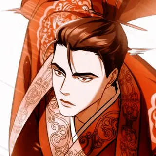 ☀️ homem, asiático, roupa tradicional, personagem de desenho animado, anime, arte digital whatsapp sticker