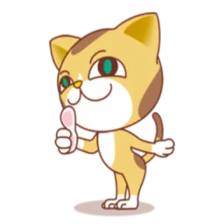 👍 Katze, psst, still, leise, Finger, Geste, süß telegram sticker