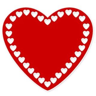 ❤️ сердце, любовь, день святого валентина, красный, форма telegram sticker