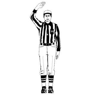 🏈 referee, sports, official, hand signal, game, umpire telegram sticker