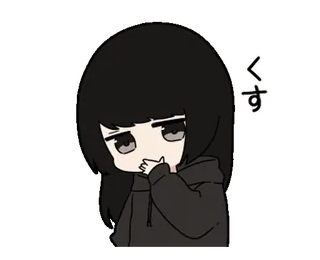 😂 くす Anime, Manga, Süß, Mädchen, Japanisch, Kusukusu whatsapp sticker