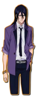 😠 Byakuya Kuchiki Bleach Anime, Mangá, Personagem, Byakuya Kuchiki, Bleach whatsapp sticker