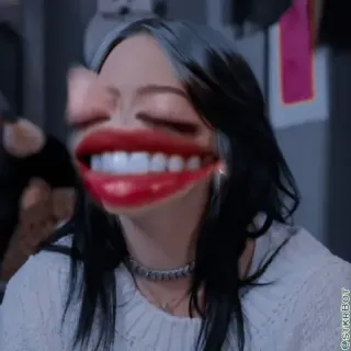 😂 distorsi wajah, lucu, meme, humor, potret, seni digital telegram sticker