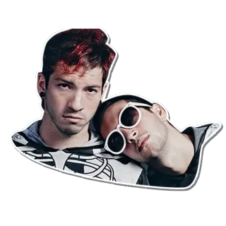 😊 twenty one pilots, tøp, muzyka, zespół, alternatywa, pop telegram sticker