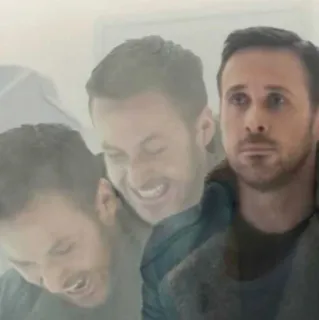 🥶 Ryan Gosling meme, attore, espressione, triste, divertente telegram sticker