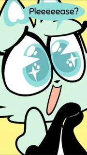 👏 Pleeeeeease? suplicante, lindo, dibujos animados, rogando, ojos telegram sticker