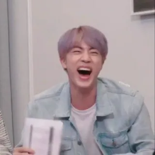 🐹 Jin K-Pop, Sänger, BTS, Koreanisch, Idol, Promi telegram sticker
