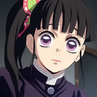 🌺 Kanao Tsuyuri Demon Slayer Аниме, Канао Цуюри, Клинок, рассекающий демонов, Манга, Мило, Бабочка, Девушка telegram sticker
