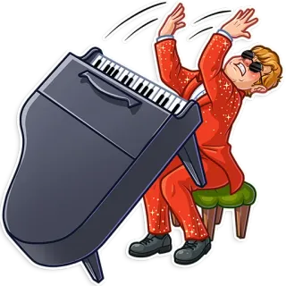 Elton John telegram stickers