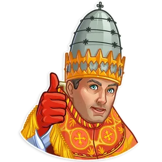 The Young Pope telegram stickers