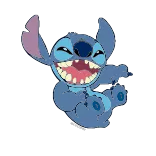 😂 Stitch cartoon, alien, blue, stitch, disney whatsapp sticker