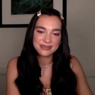 📌 Dua Lipa Dua Lipa, Sängerin, Popstar, Promi, Frau, Porträt whatsapp sticker