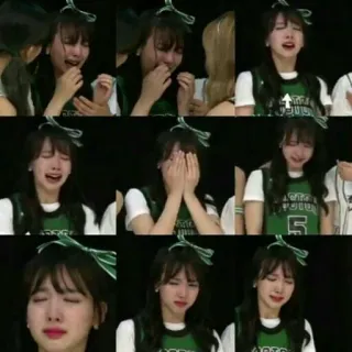 😭 Nayeon Nayeon, crying, emotional, K-pop, Twice, idol telegram sticker