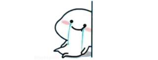 🍚 chorando, triste, desenho animado, emoção, lágrimas whatsapp sticker