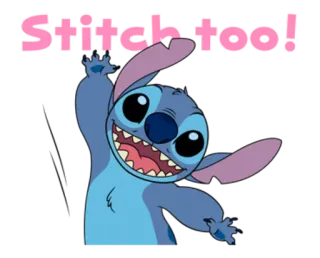 🙌 Stitch Stitch tool disney, cartone animato, animazione, personaggio, alieno telegram sticker