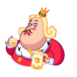 ☕️ raja, kerajaan, mahkota, teh, kartun, karakter telegram sticker